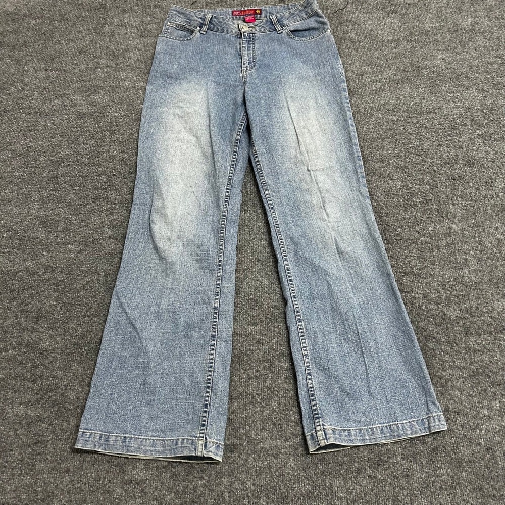 SO Jeans Womens Size 16R Blue Stretch Denim Bootcut Medium Wash Casual Pants